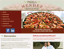 Tablet Screenshot of paellamendez.com